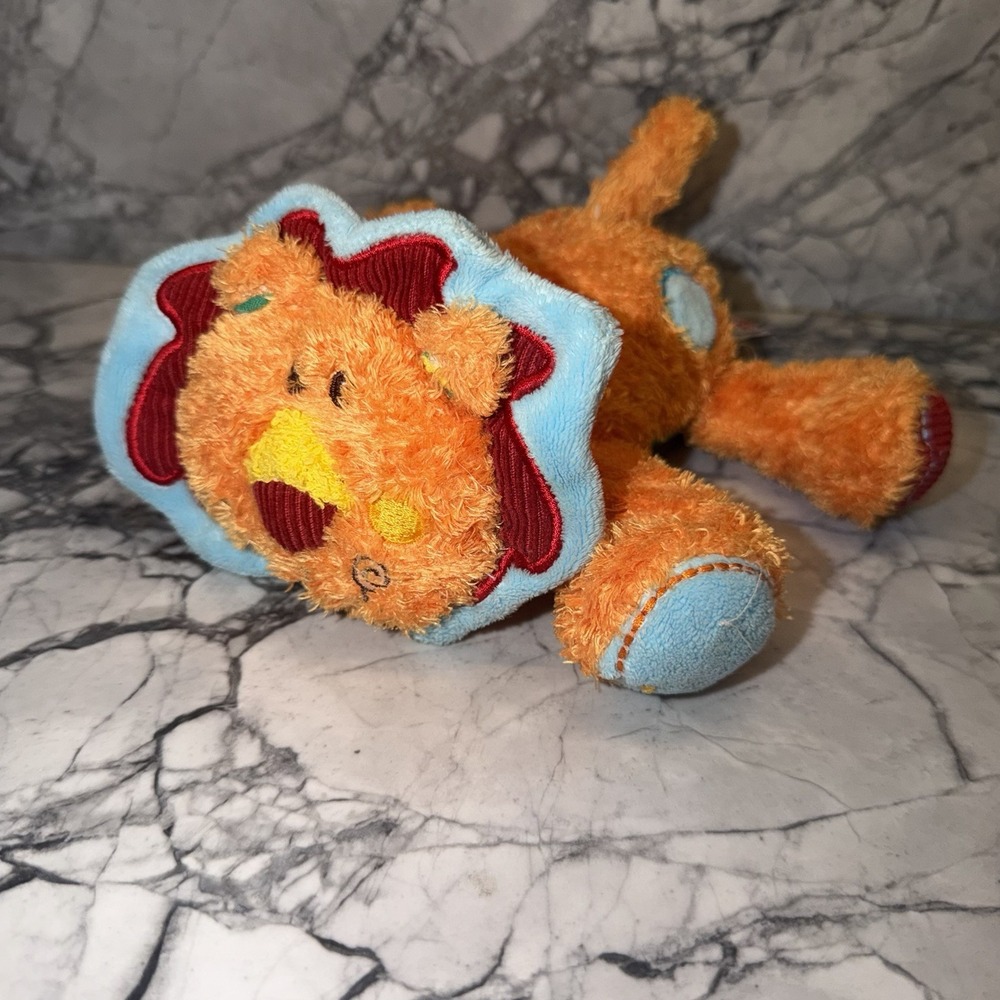 Mary Meyer "Lil' Lively Lion" Cheery Cheeks Plush Stuffed Animal Orange